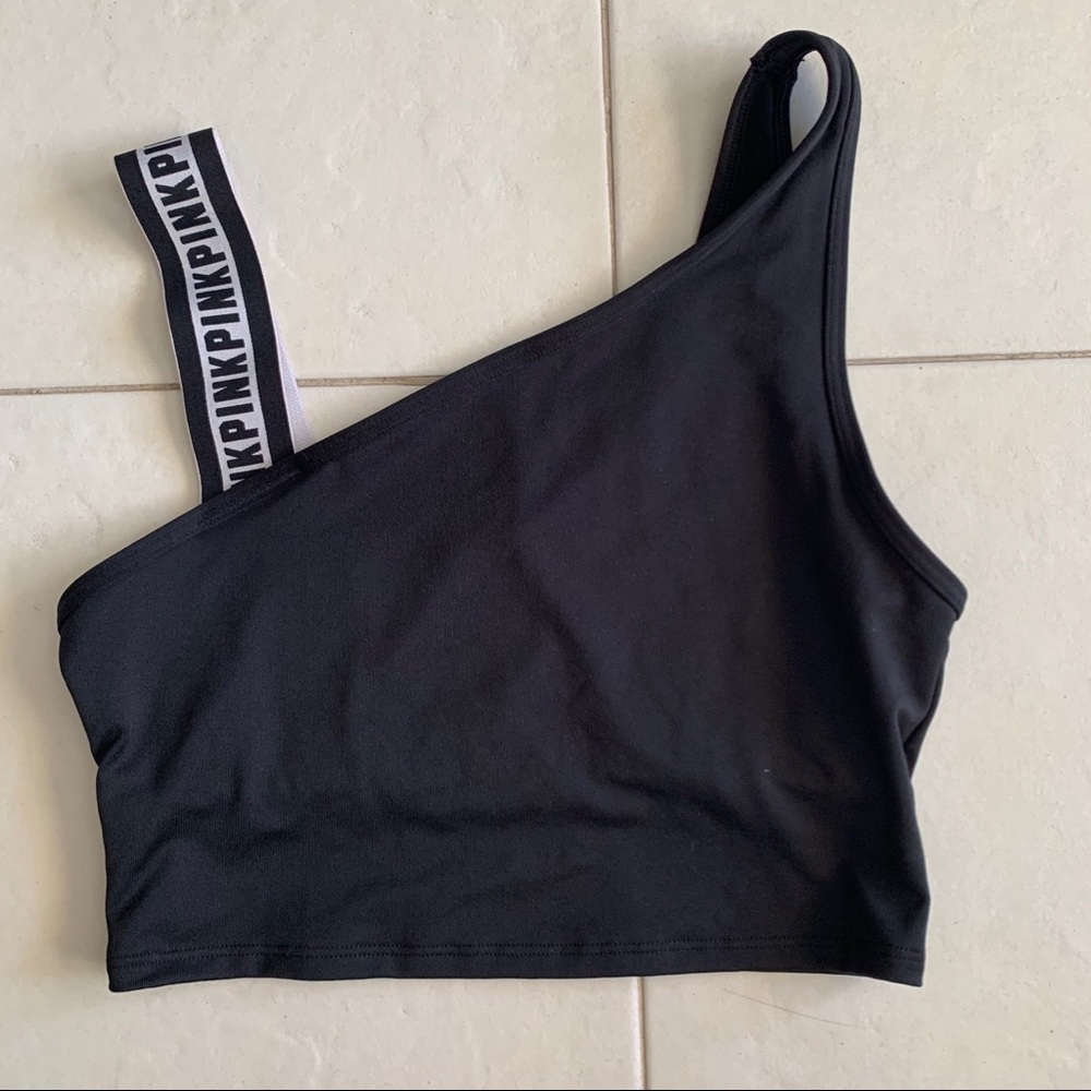 Pink sports bra